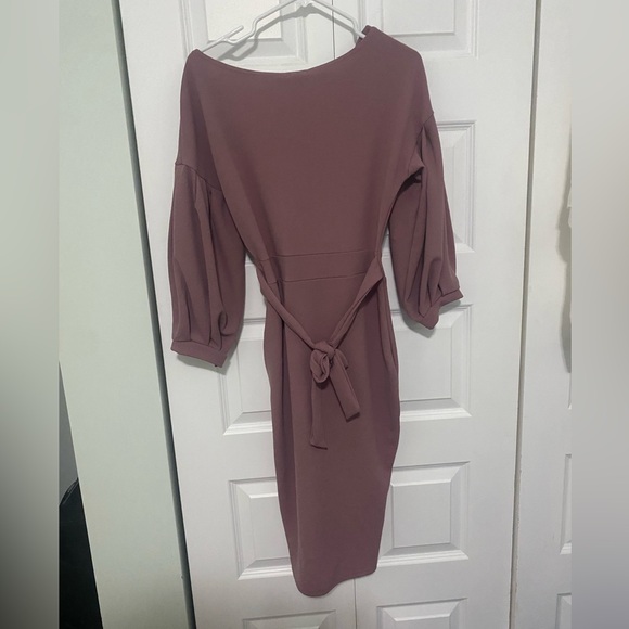NWT - Boohoo off the shoulder wrap midi dress - Picture 4 of 5